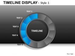 Timeline display 1 powerpoint presentation slides db