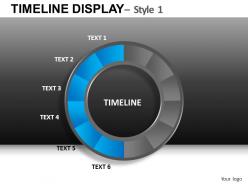 Timeline display 1 powerpoint presentation slides db