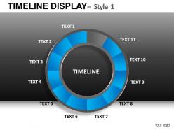 Timeline display 1 powerpoint presentation slides db