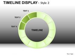 Timeline display 2 powerpoint presentation slides db