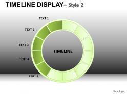 Timeline display 2 powerpoint presentation slides db