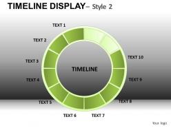 Timeline display 2 powerpoint presentation slides db