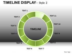 Timeline display 2 powerpoint presentation slides db