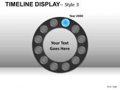 Timeline display 3 powerpoint presentation slides db