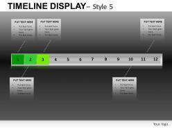 Timeline display 5 powerpoint presentation slides db