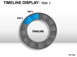 Timeline display style 1 powerpoint presentation slides