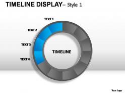 Timeline display style 1 powerpoint presentation slides