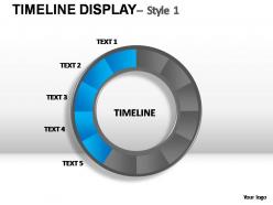 Timeline display style 1 powerpoint presentation slides