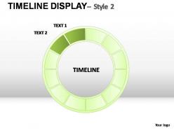 Timeline display style 2 powerpoint presentation slides