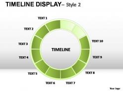 Timeline display style 2 powerpoint presentation slides