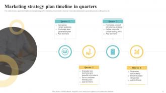 Timeline In Quarters Powerpoint Ppt Template Bundles