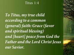 Titus 1 4 the father and christ jesus powerpoint church sermon