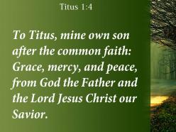 Titus 1 4 the father and christ jesus powerpoint church sermon