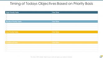 Todays Objectives Powerpoint PPT Template Bundles