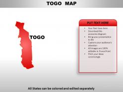 Togo country powerpoint maps