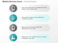 Touchscreen mobile icons communication ppt icons graphics