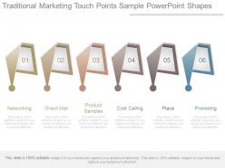 Traditional marketing touch points sample powerpoint shapes