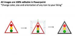 Traffic lights icons powerpoint presentation slides