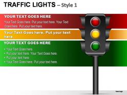 Traffic lights style 1 powerpoint presentation slides