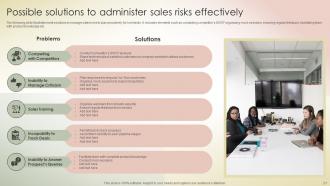 Transferring Sales Risks With Action Plan Powerpoint Presentation Slides