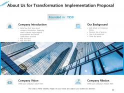 Transformation Implementation Proposal Powerpoint Presentation Slides