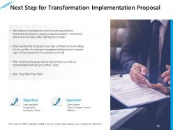 Transformation Implementation Proposal Powerpoint Presentation Slides