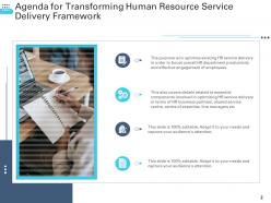 Transforming Human Resource Service Delivery Framework Powerpoint Presentation Slides