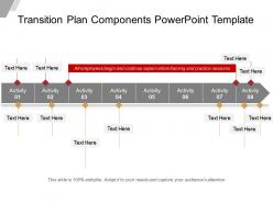 Transition plan components powerpoint template