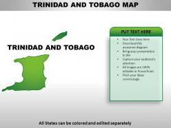 Trinidad and tobago country powerpoint maps