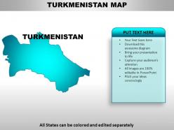 Turkmenistan country powerpoint maps