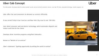 Uber pitch deck ppt template