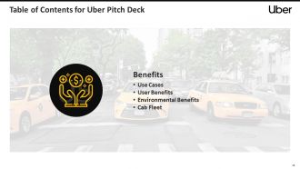 Uber pitch deck ppt template