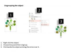 Uj pencil design tree with icons for education growth flat powerpoint design