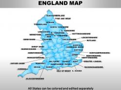 Uk england country powerpoint maps