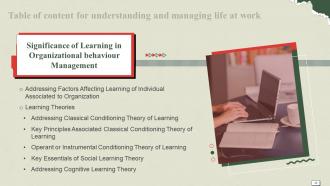 Understanding And Managing Life At Work Powerpoint Presentation Slides Slides Researched