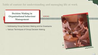 Understanding And Managing Life At Work Powerpoint Presentation Slides Professional Researched