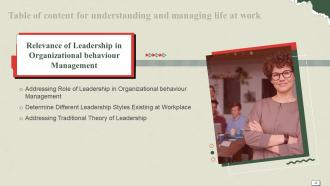 Understanding And Managing Life At Work Powerpoint Presentation Slides Visual Researched