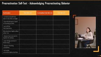 Understanding Procrastination And Strategies To Deal With IT Training Ppt