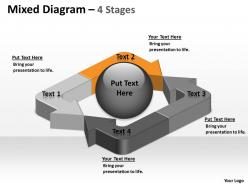 Unidirectional mixed arrow diagram