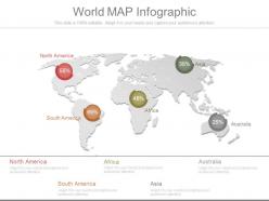 Unique world map infographic