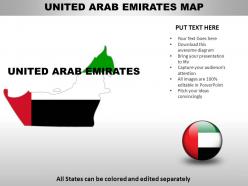 United arab emirates country powerpoint maps