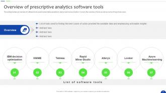 Unlocking The Power Of Prescriptive Analytics A Definitive Guide Data Analytics CD Customizable Downloadable