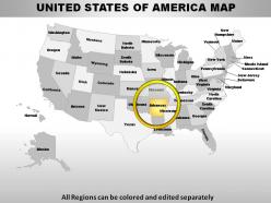 Usa arkansas state powerpoint maps