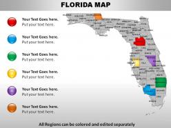 Usa florida state powerpoint maps