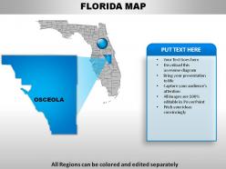 Usa florida state powerpoint maps