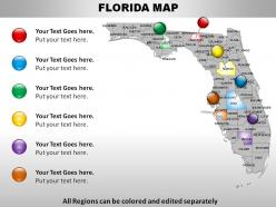 Usa florida state powerpoint maps