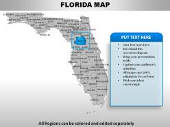 Usa florida state powerpoint maps