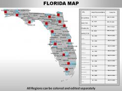 Usa florida state powerpoint maps