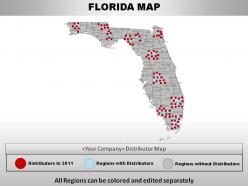 Usa florida state powerpoint maps