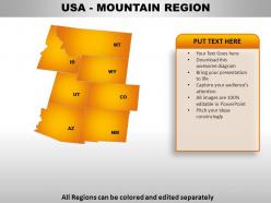 Usa mountain region country powerpoint maps